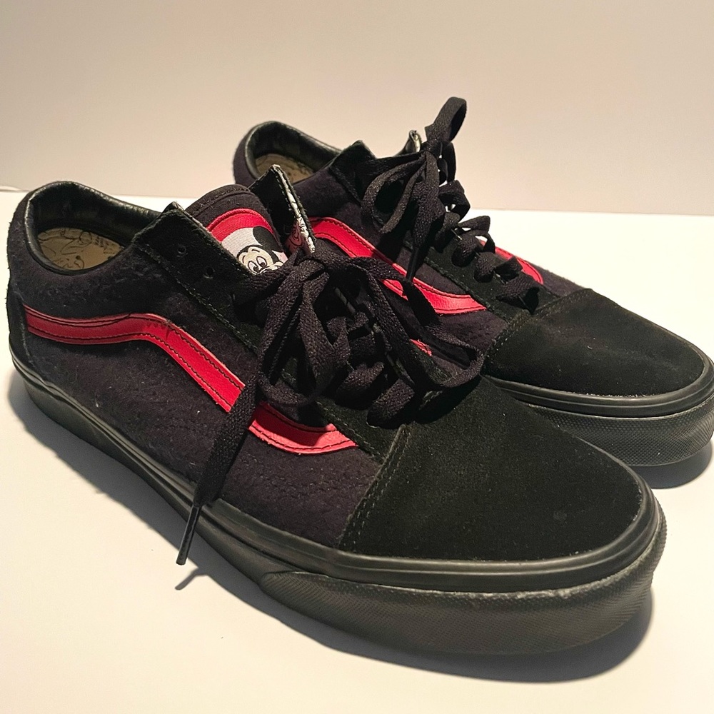 Vans Mens Black Old Skool Mickey Mouse Club